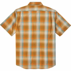 Filson Men's Short Sleeve Feather Cloth Shirt -Royal Robbins Sales 10335804x1220001 vBack