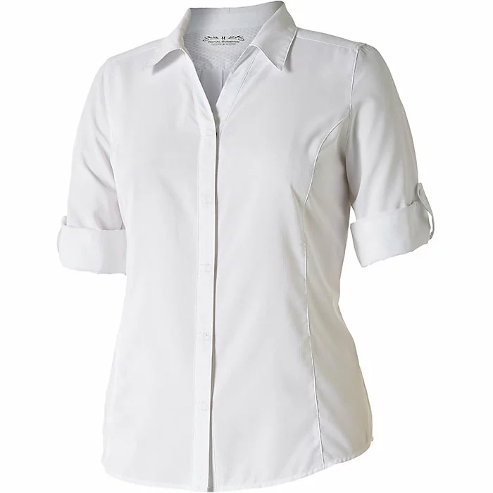 Royal Robbins Women's Expedition Chill Stretch 3/4 Sleeve Shirt 1 Royal Robbins Women's Expedition Chill Stretch 3/4 Sleeve Shirt