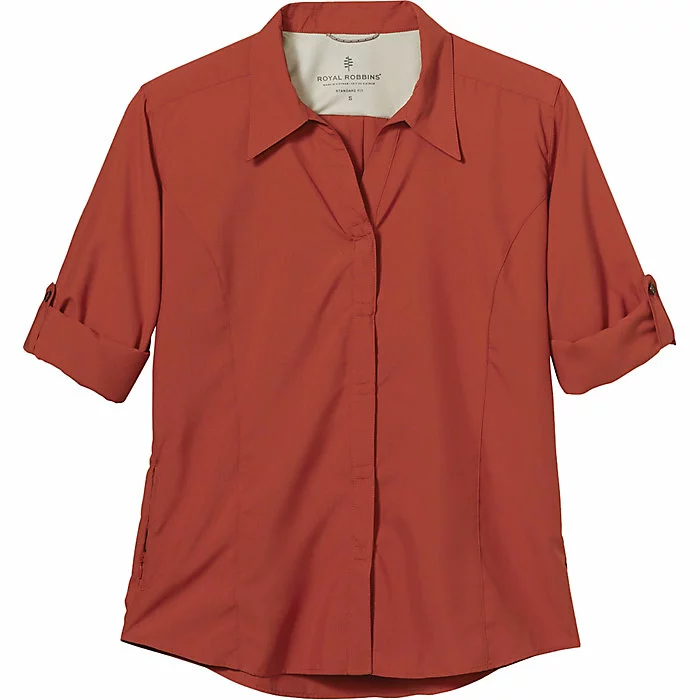 Royal Robbins Women's Expedition Chill Stretch 3/4 Sleeve Shirt 3 Royal Robbins Women's Expedition Chill Stretch 3/4 Sleeve Shirt - Image 3