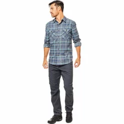 Royal Robbins Men's Performance Flannel LS Plaid Shirt -Royal Robbins Sales 10348977x1049507 vFront