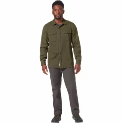 Royal Robbins Men's Bristol Organic Cotton Twill LS -Royal Robbins Sales 10498371x1038050 vAlt2