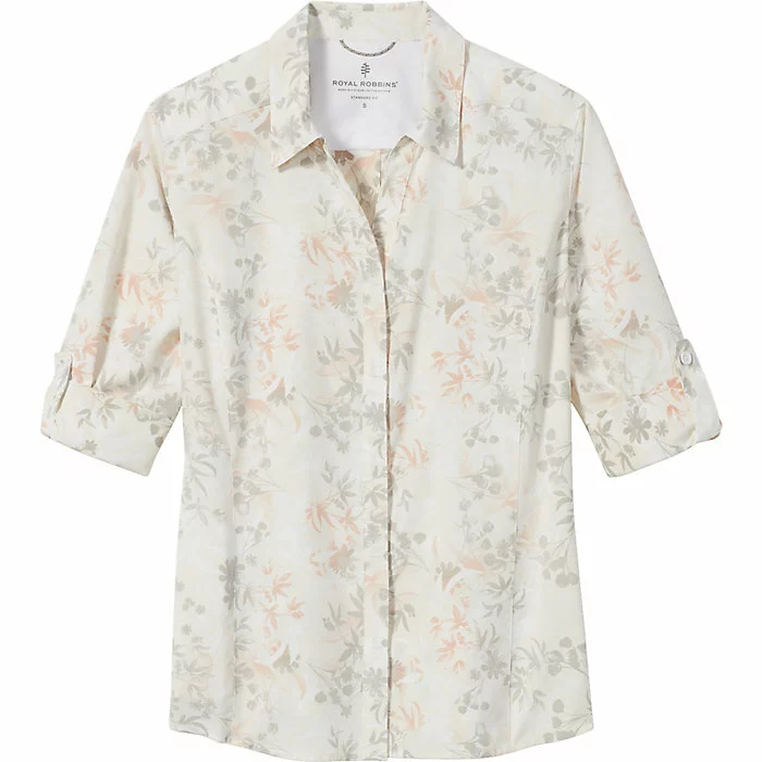 Royal Robbins Women's Expedition II Printed 3/4 Sleeve Shirt 3 Royal Robbins Women's Expedition II Printed 3/4 Sleeve Shirt - Image 3